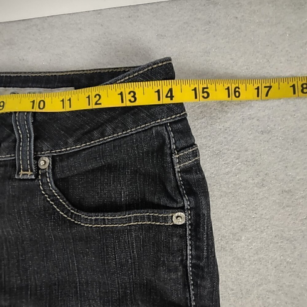 DKNY SOHO Women's Cotton Blend Five Pocket Wide Leg Blue Jeans Size 6S/C - Picture 6 of 11